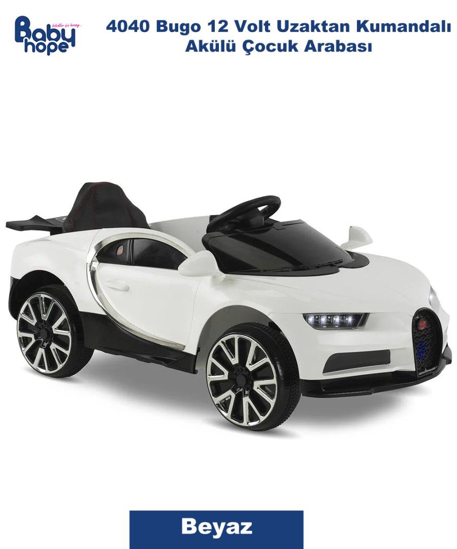 4040 Bugo 12 Volt Uzaktan Kumandalı Akülü Çocuk Arabası