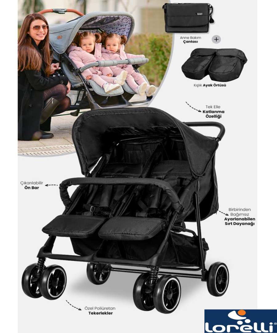 Lorelli Twin İkiz Bebek Arabası